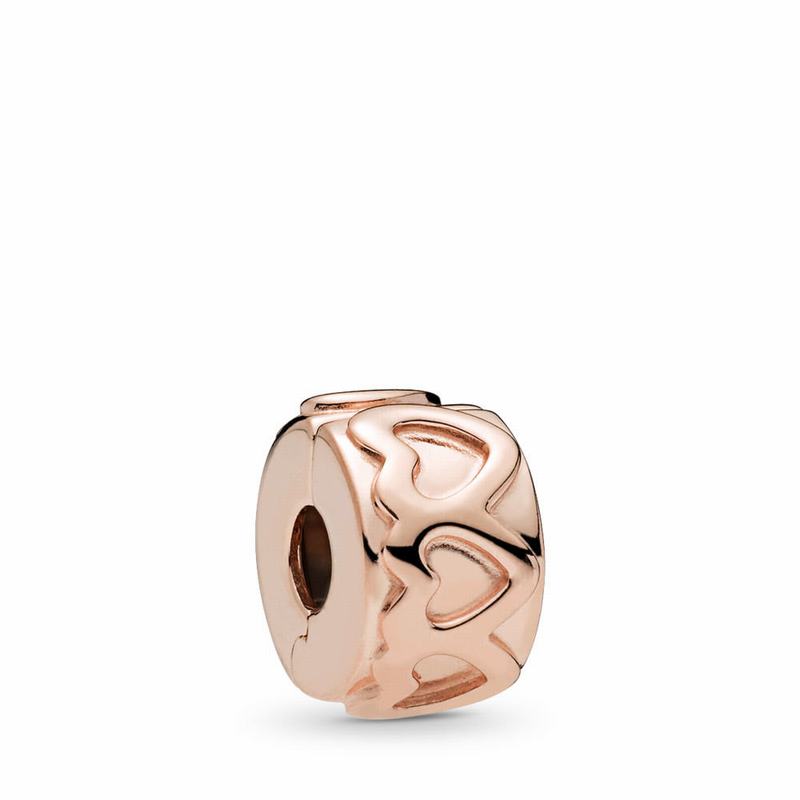 Pandora Rose™ Row Of Hearts Clip Europe - Pandora Rose - 987460TXV